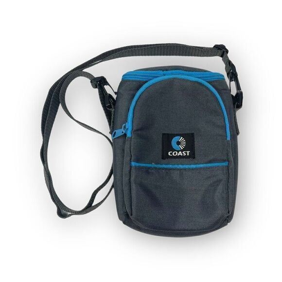 Vintage Retro Teal Gray Coast Compact Camera Bag Shoulder Travel Style #CA-710 - Picture 1 of 5